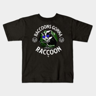 funny raccoon Kids T-Shirt